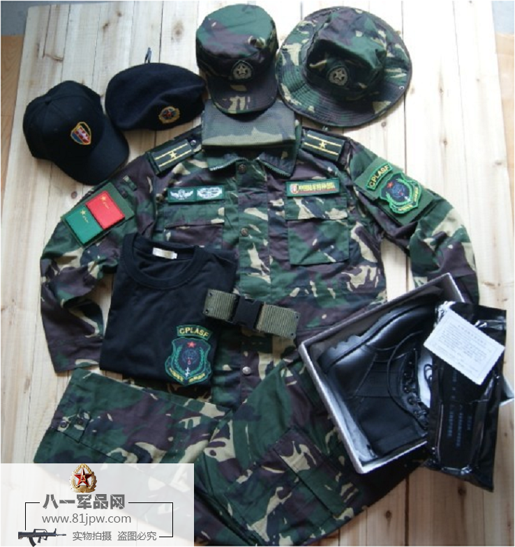 我是特种兵狼牙迷彩服猎人迷彩 部队训练服 特种部队迷彩服 全身配置